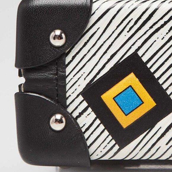 Louis Vuitton Black/White Multicolor Azteque Epi Leather Petite Malle Bag - Picture 5 of 11